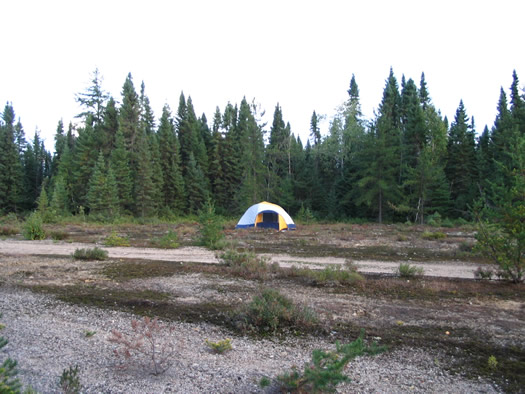 Camping in the middle of nowhere